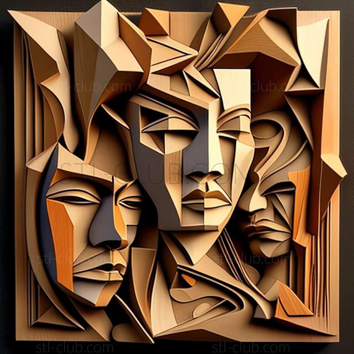 3D model Cubism (STL)